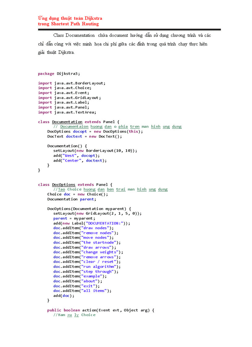 Java Ứng dụng thuật toán Dijkstra trong Shortest Path Routing để tìm ...