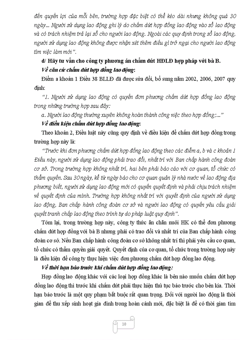 image for page Bài tập học kỳ lao động Đề 20 Nêu mối quan hệ giữa tranh chấp lao động tập thể và đình công