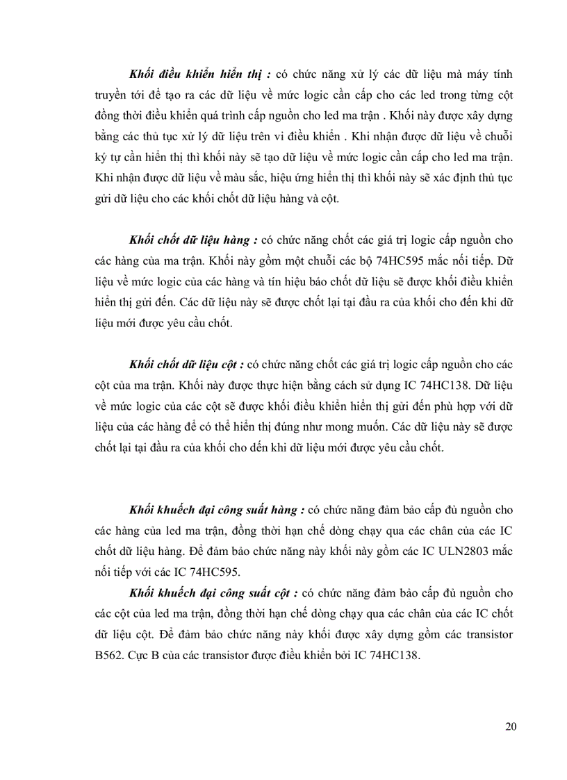 image for page Thiết kế bảng quảng cáo led sử dụng vi điều khiển atmega 16 module điều khiển hiển thị