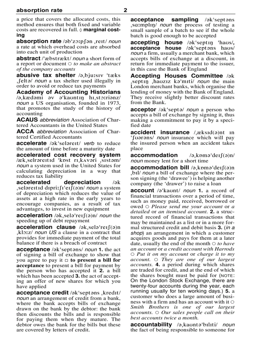 image for page Từ điển cho ngành kế toán Anh Anh