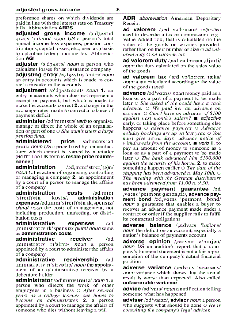 image for page Từ điển cho ngành kế toán Anh Anh