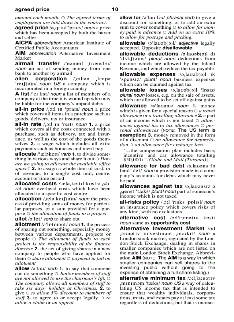 image for page Từ điển cho ngành kế toán Anh Anh