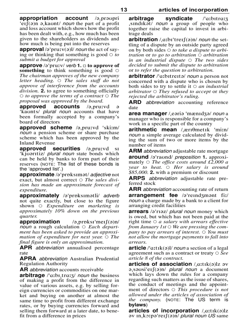 image for page Từ điển cho ngành kế toán Anh Anh