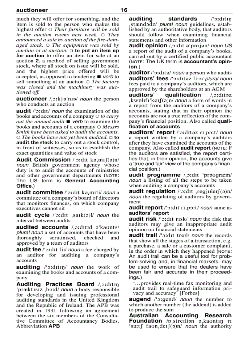 image for page Từ điển cho ngành kế toán Anh Anh