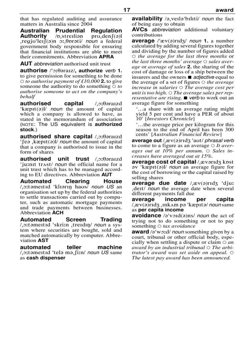 image for page Từ điển cho ngành kế toán Anh Anh