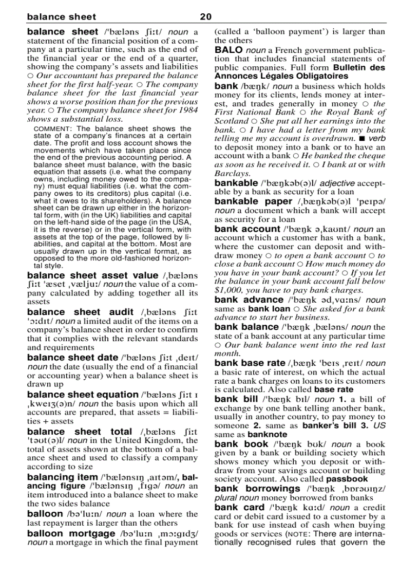 image for page Từ điển cho ngành kế toán Anh Anh