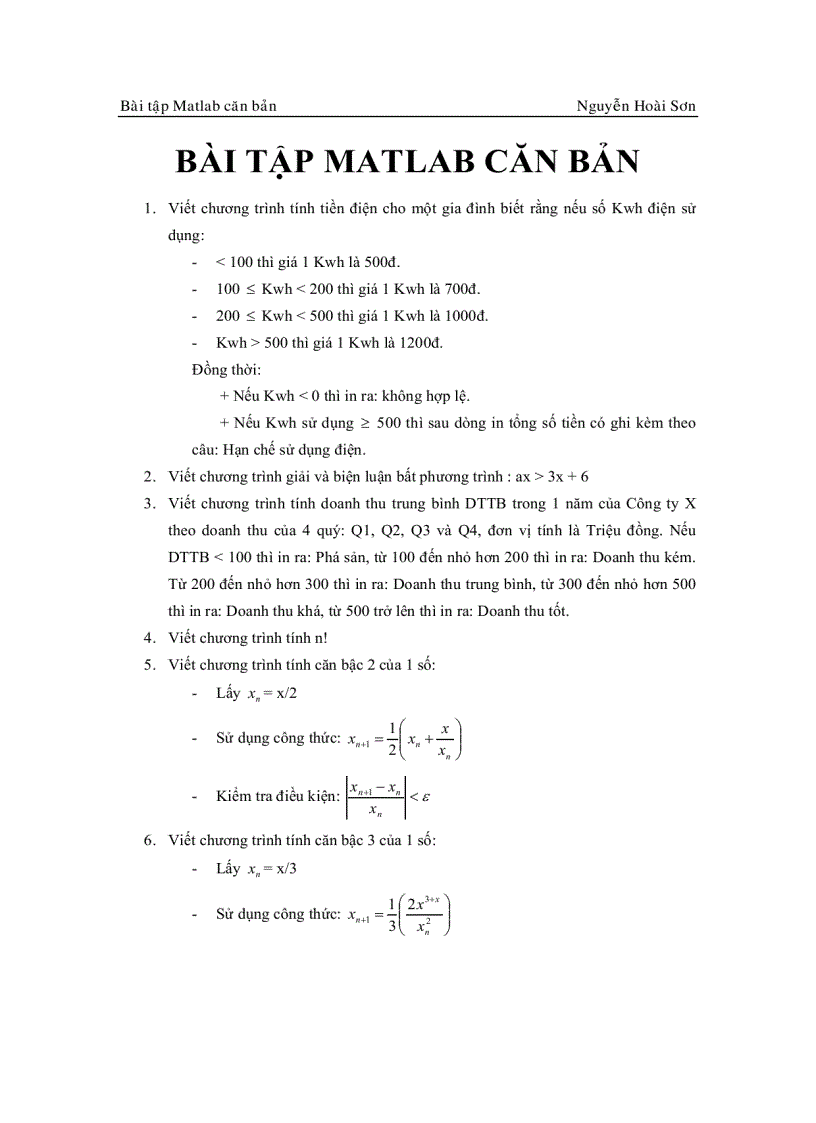 image for page Tài liệu Matlab căn bản Nguyễn Hoài Sơn có bài tập