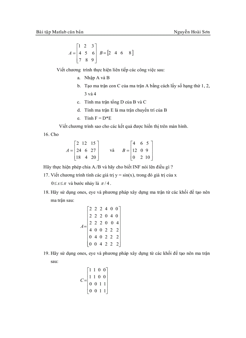 image for page Tài liệu Matlab căn bản Nguyễn Hoài Sơn có bài tập
