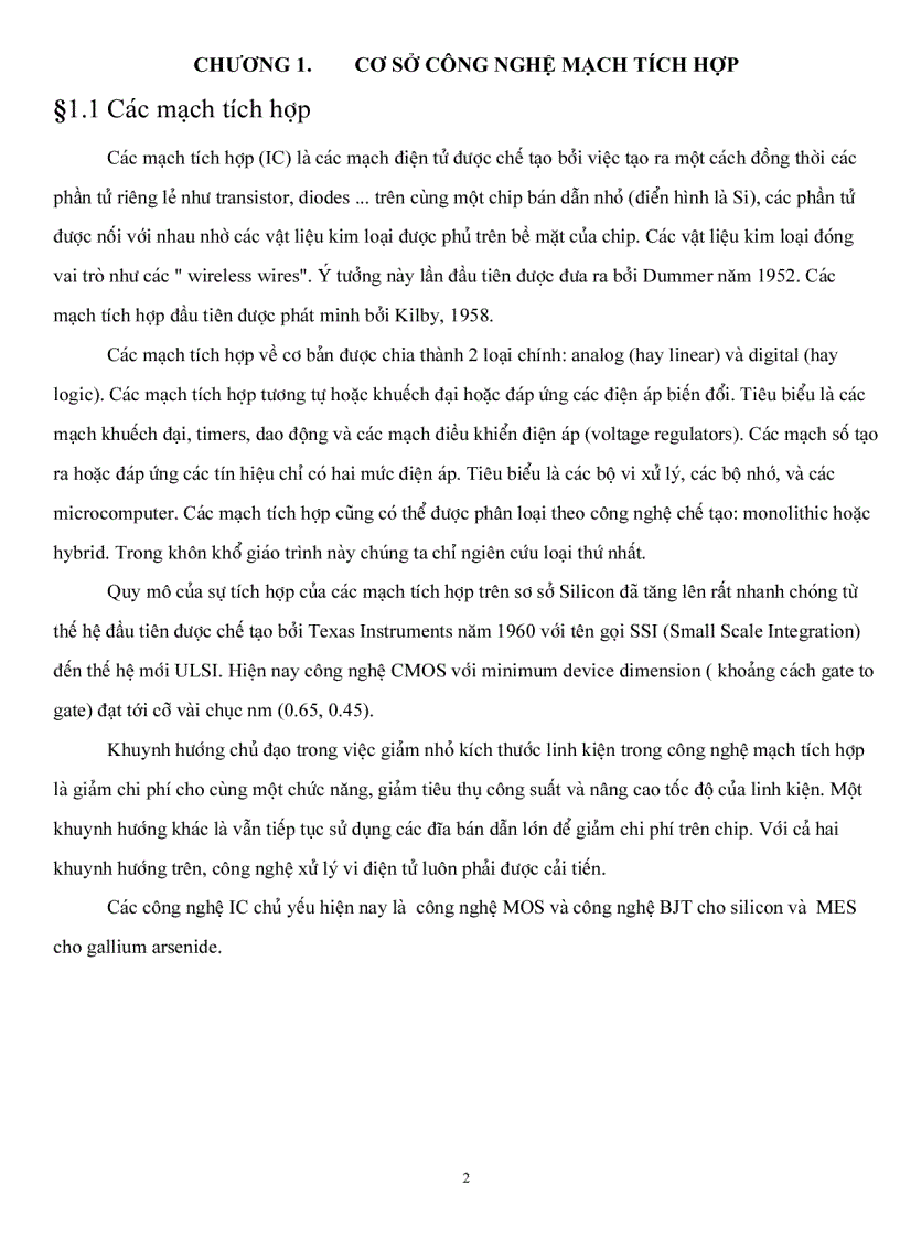 image for page Bài giảng công nghệ vi điện tử