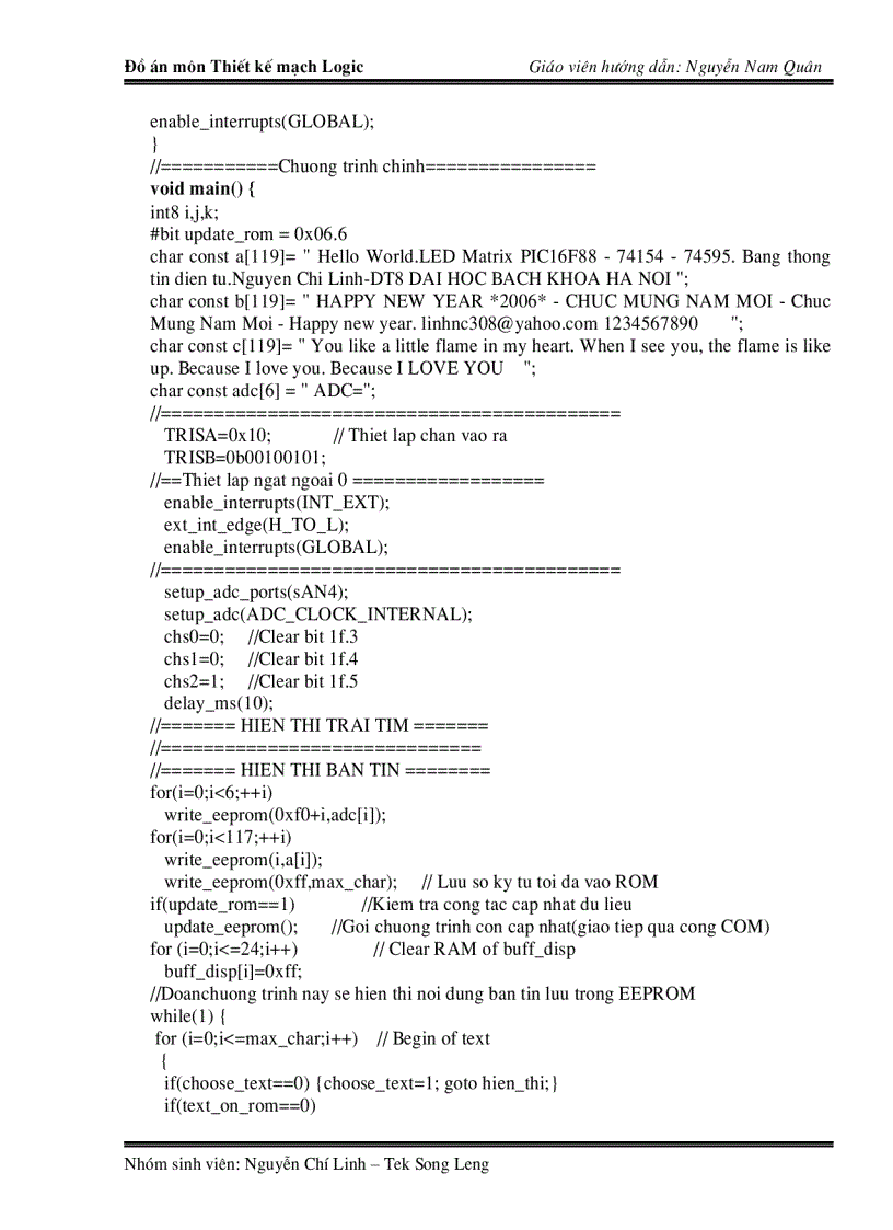 image for page Đồ án thiết kế mạch quang báo dùng vi điều khiển PIC16F88