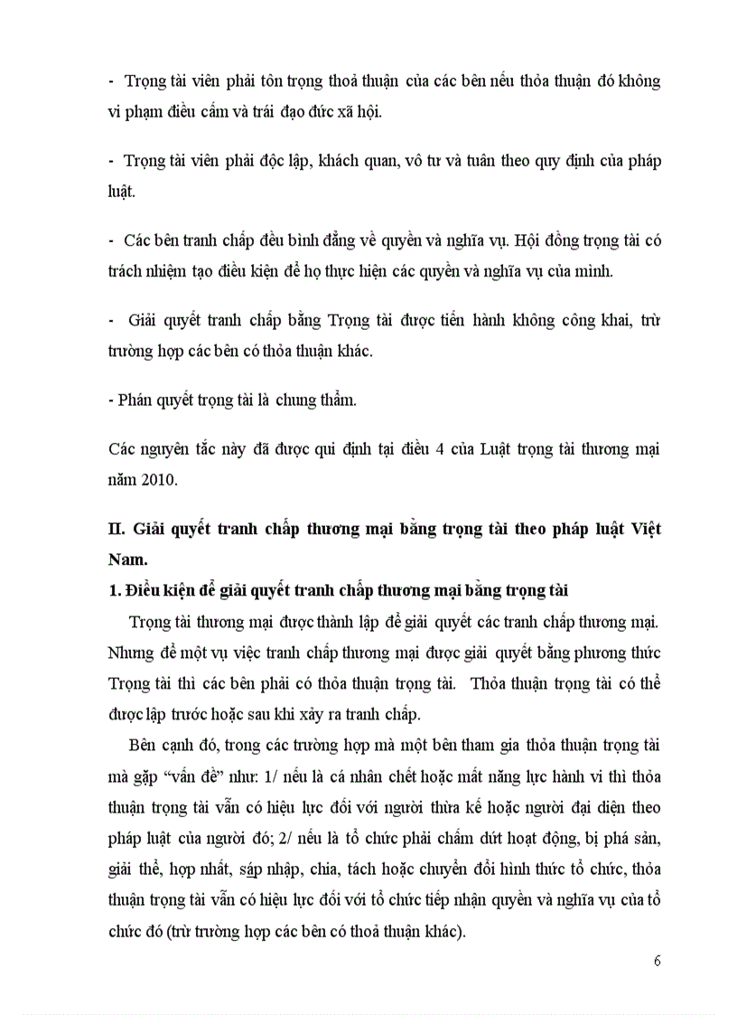 image for page Giải quyết tranh chấp thương mại bằng phương thức trọng tài thương mại theo luật trọng tài 2010