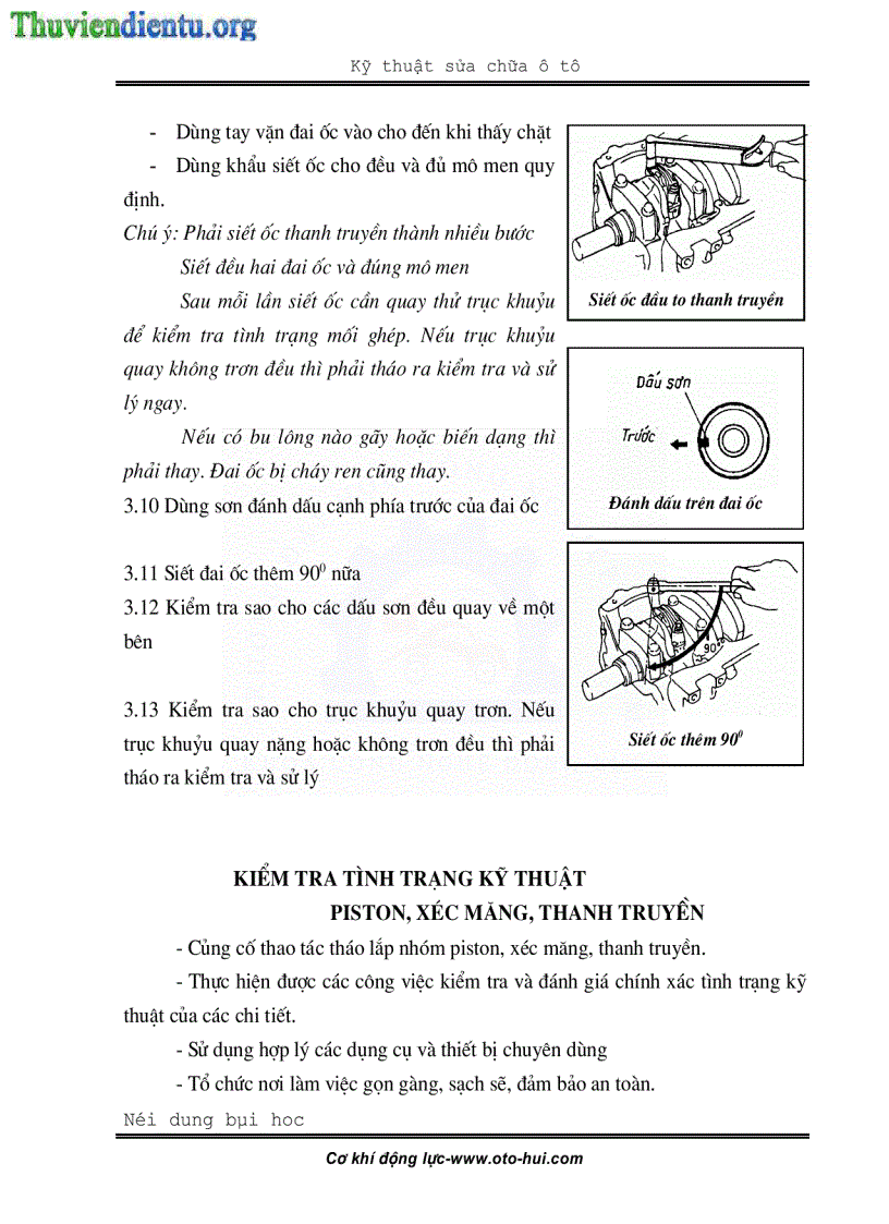 image for page Giáo trình sửa chữa cơ cấu trục khuỷu thanh truyền