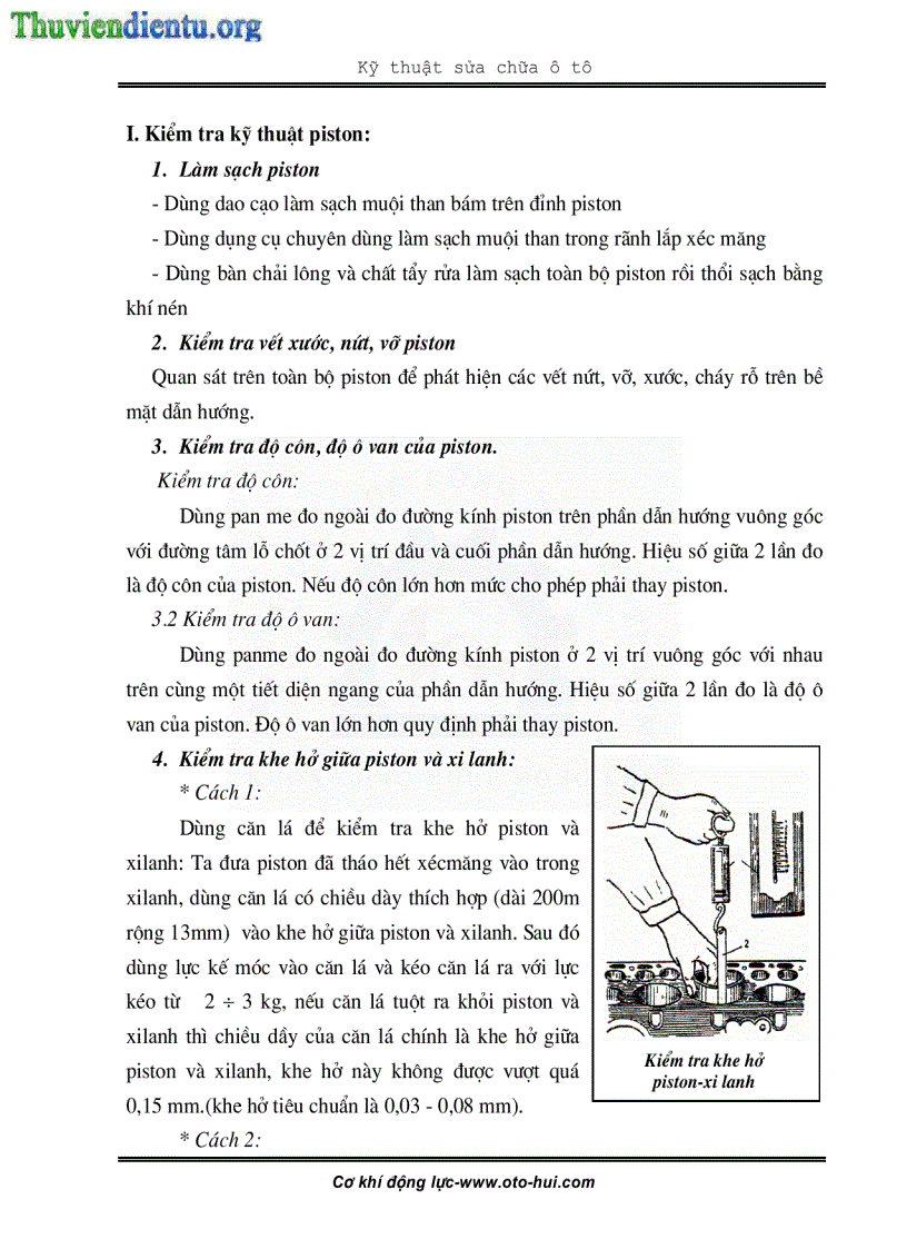 image for page Giáo trình sửa chữa cơ cấu trục khuỷu thanh truyền