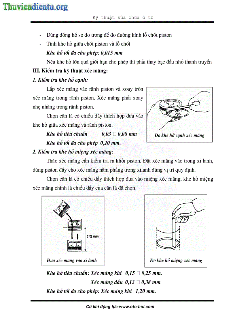 image for page Giáo trình sửa chữa cơ cấu trục khuỷu thanh truyền