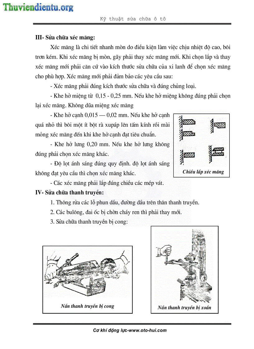 image for page Giáo trình sửa chữa cơ cấu trục khuỷu thanh truyền