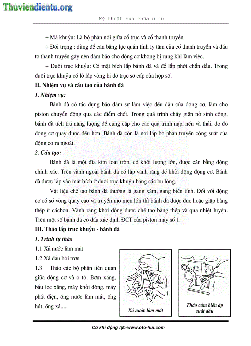 image for page Giáo trình sửa chữa cơ cấu trục khuỷu thanh truyền