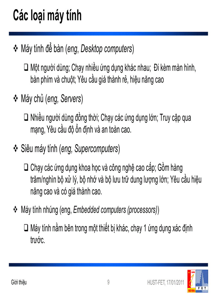 image for page Bài giảng Kiến trúc máy tính