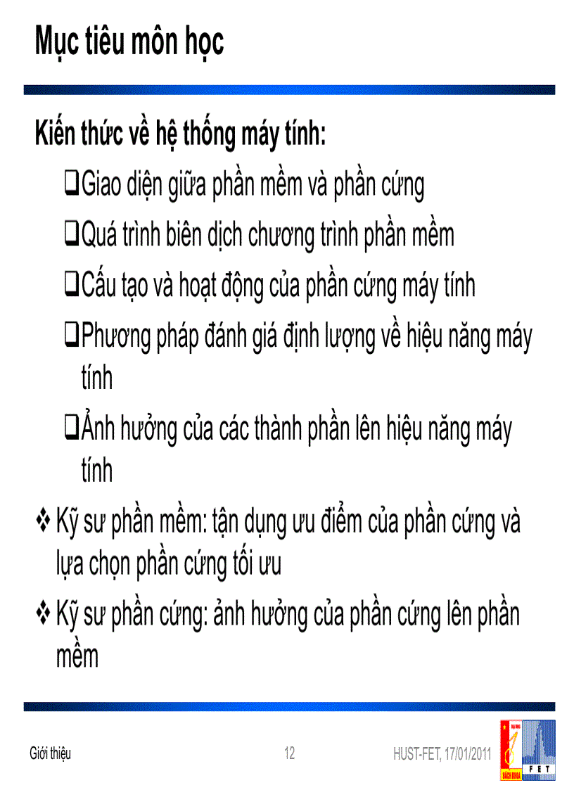 image for page Bài giảng Kiến trúc máy tính