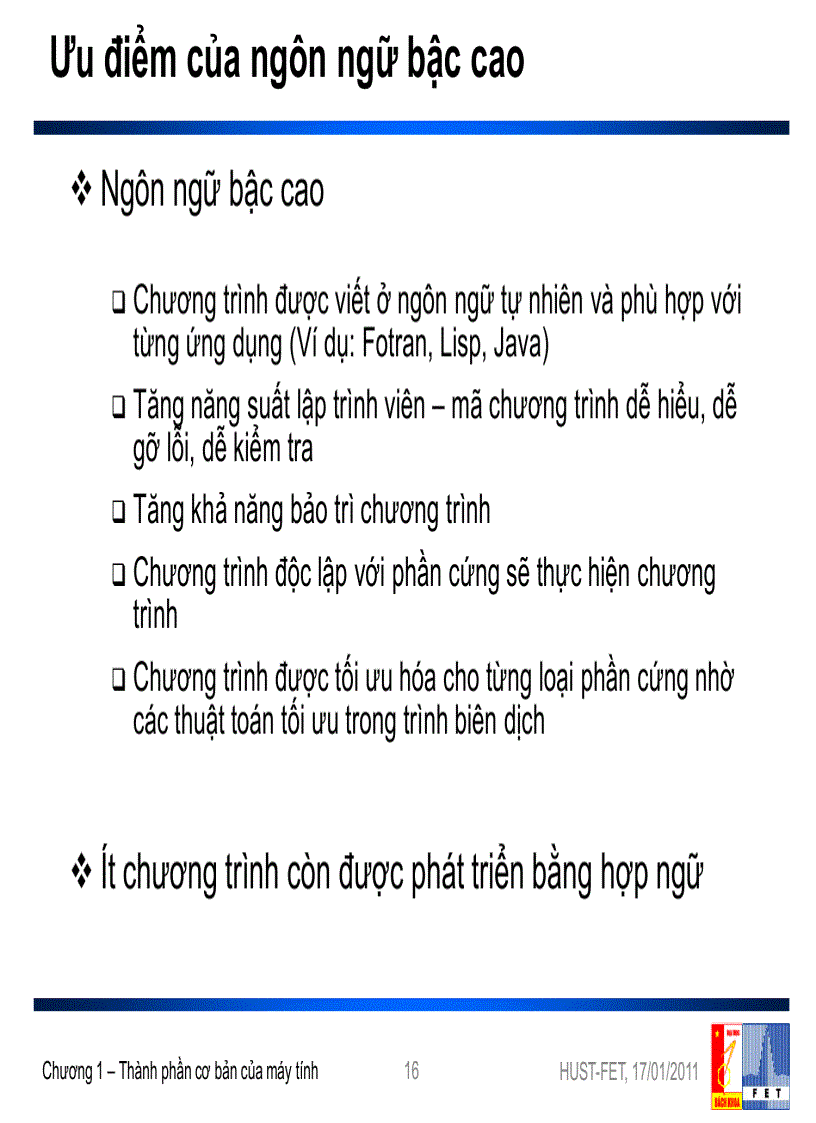 image for page Bài giảng Kiến trúc máy tính