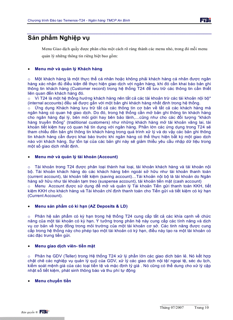 image for page Tiểu luận Hệ thống Ngân hàng Lõi T24 Core Banking