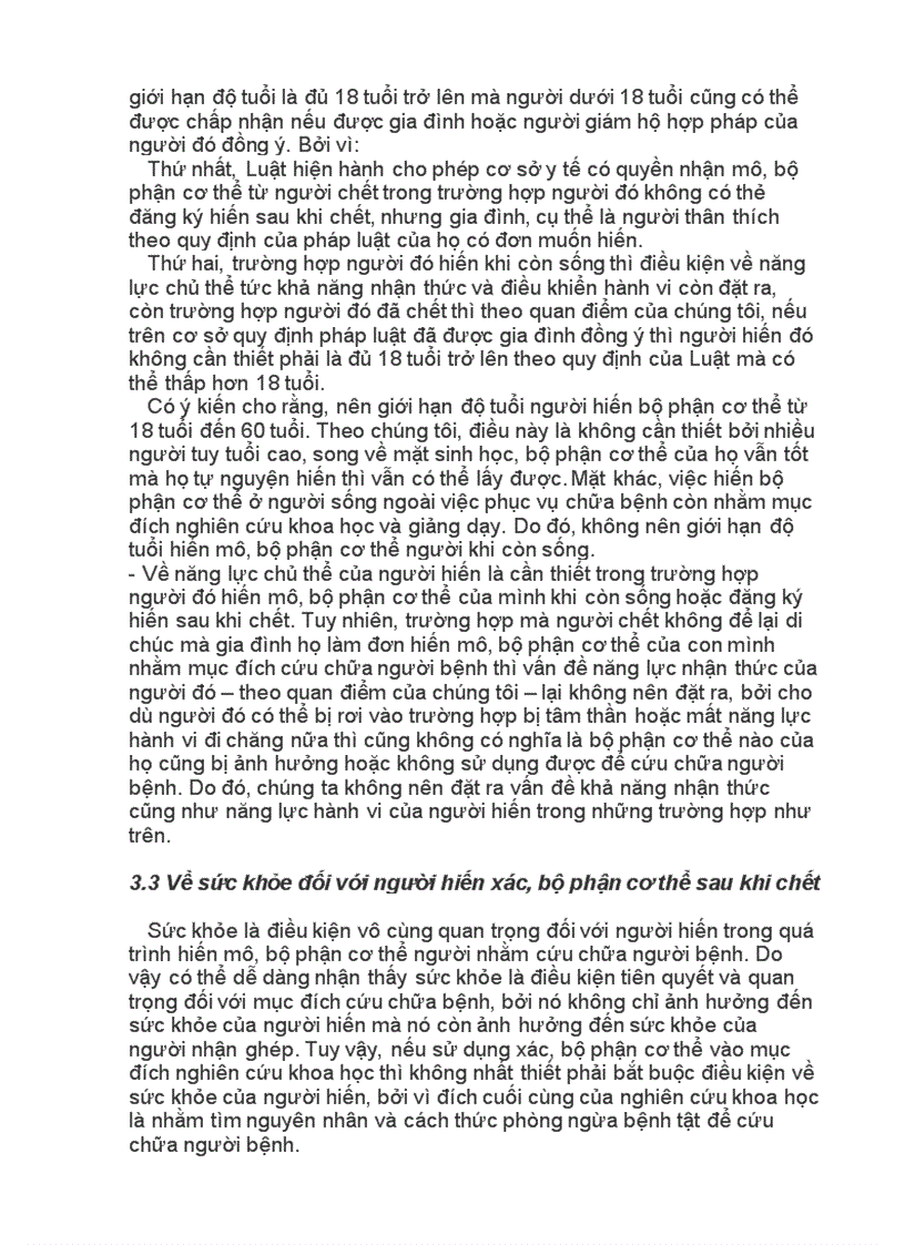 image for page Dân sự 1 bt học kỳ 9đ Xác và quyền hiến xác của cá nhân sau khi chết một số vấn đề lý luận và thực tiễn