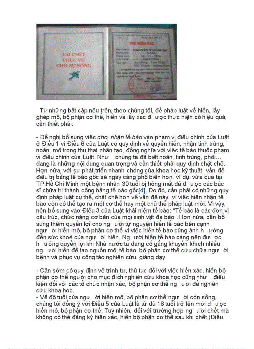 image for page Dân sự 1 bt học kỳ 9đ Xác và quyền hiến xác của cá nhân sau khi chết một số vấn đề lý luận và thực tiễn