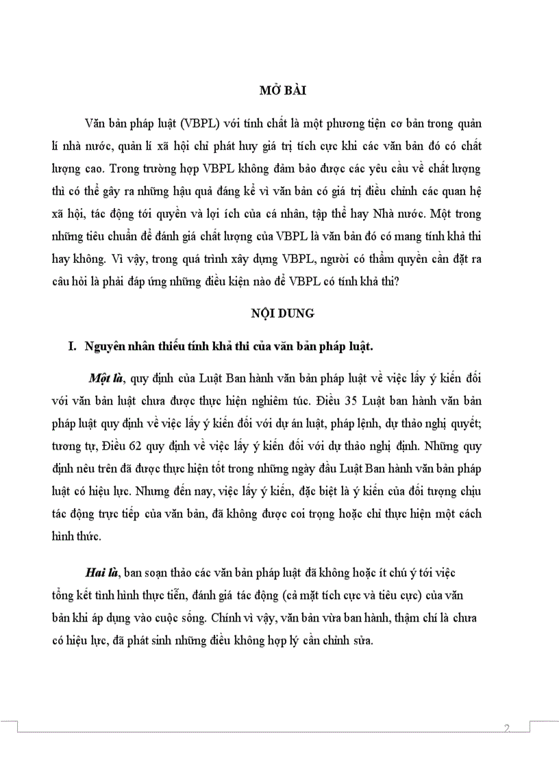 image for page Các điều kiện đảm bảo tính khả thi của văn bản pháp luật một bài tâm huyết bài này minh đươc 8đ