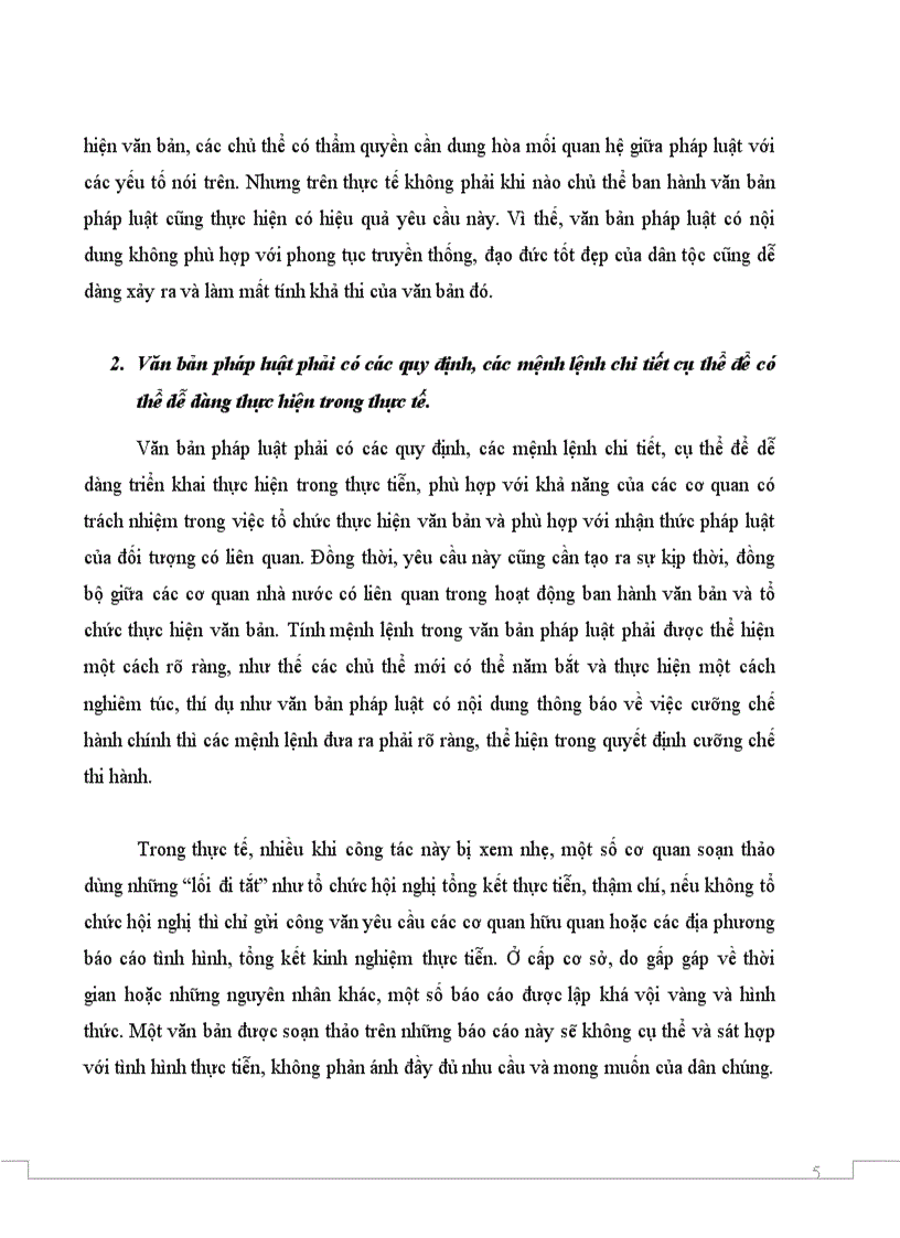 image for page Các điều kiện đảm bảo tính khả thi của văn bản pháp luật một bài tâm huyết bài này minh đươc 8đ