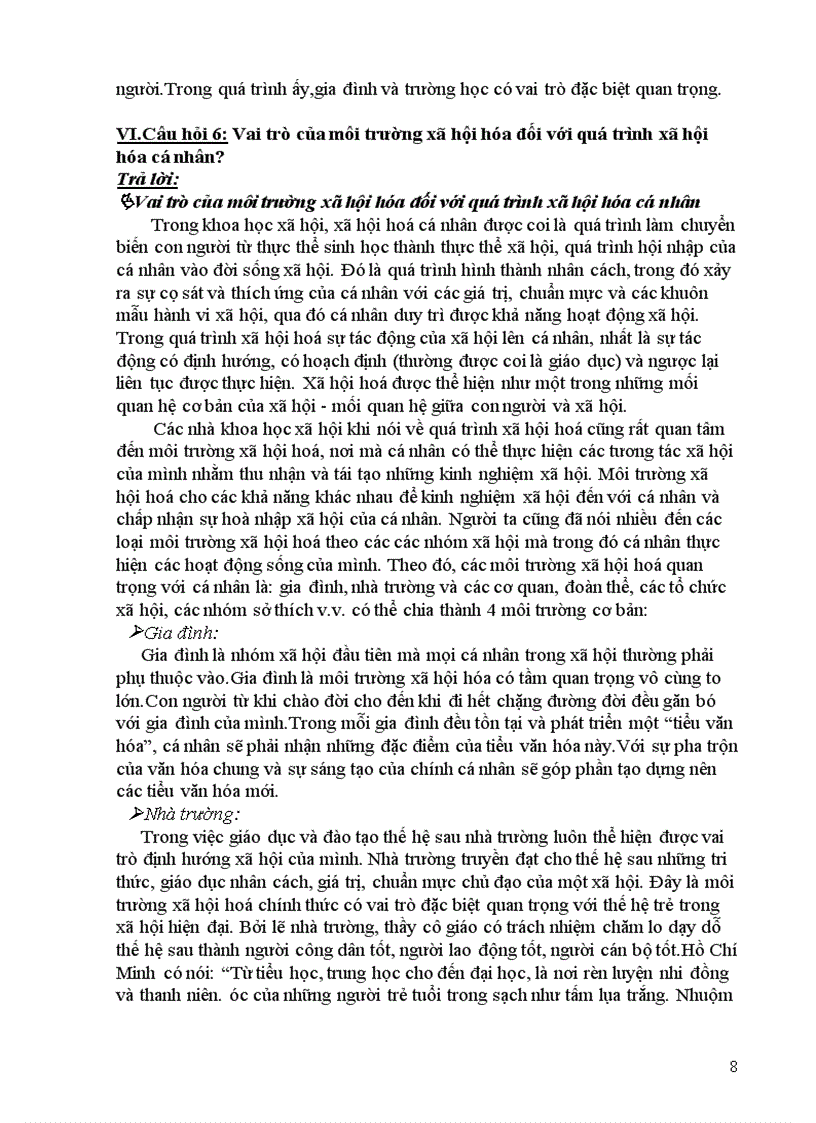 image for page Câu hỏi ôn tập môn Xã hội học