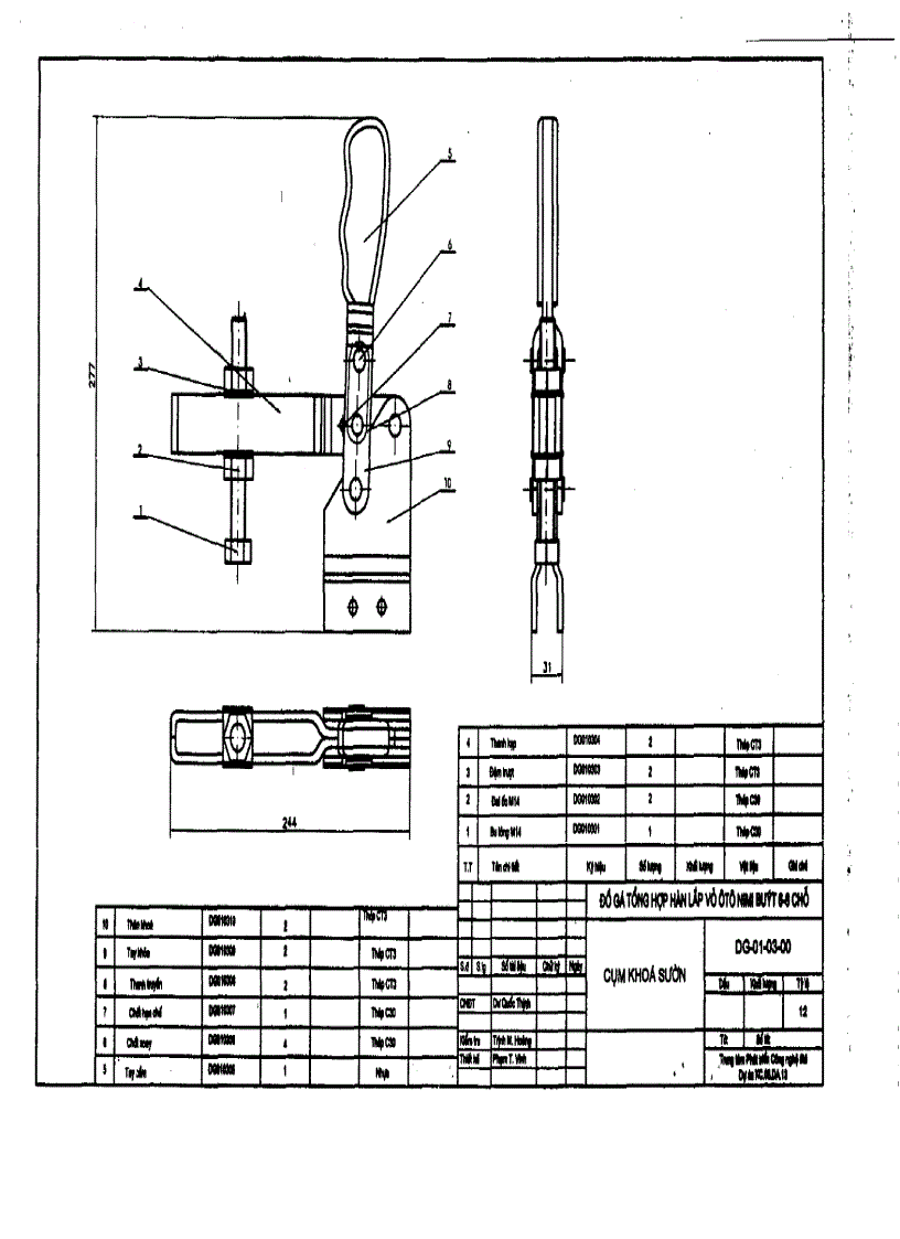 image for page Bản vẽ thiết kế chi tiết bộ đồ gá tổng hợp lắp ráp vỏ xe minibus 6 8 chổ ngồi