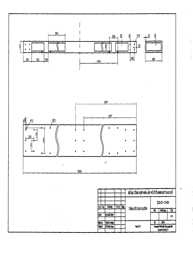 image for page Bản vẽ thiết kế chi tiết bộ đồ gá tổng hợp lắp ráp vỏ xe minibus 6 8 chổ ngồi