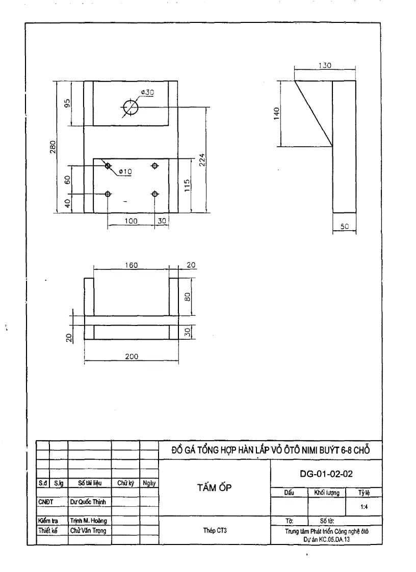 image for page Bản vẽ thiết kế chi tiết bộ đồ gá tổng hợp lắp ráp vỏ xe minibus 6 8 chổ ngồi