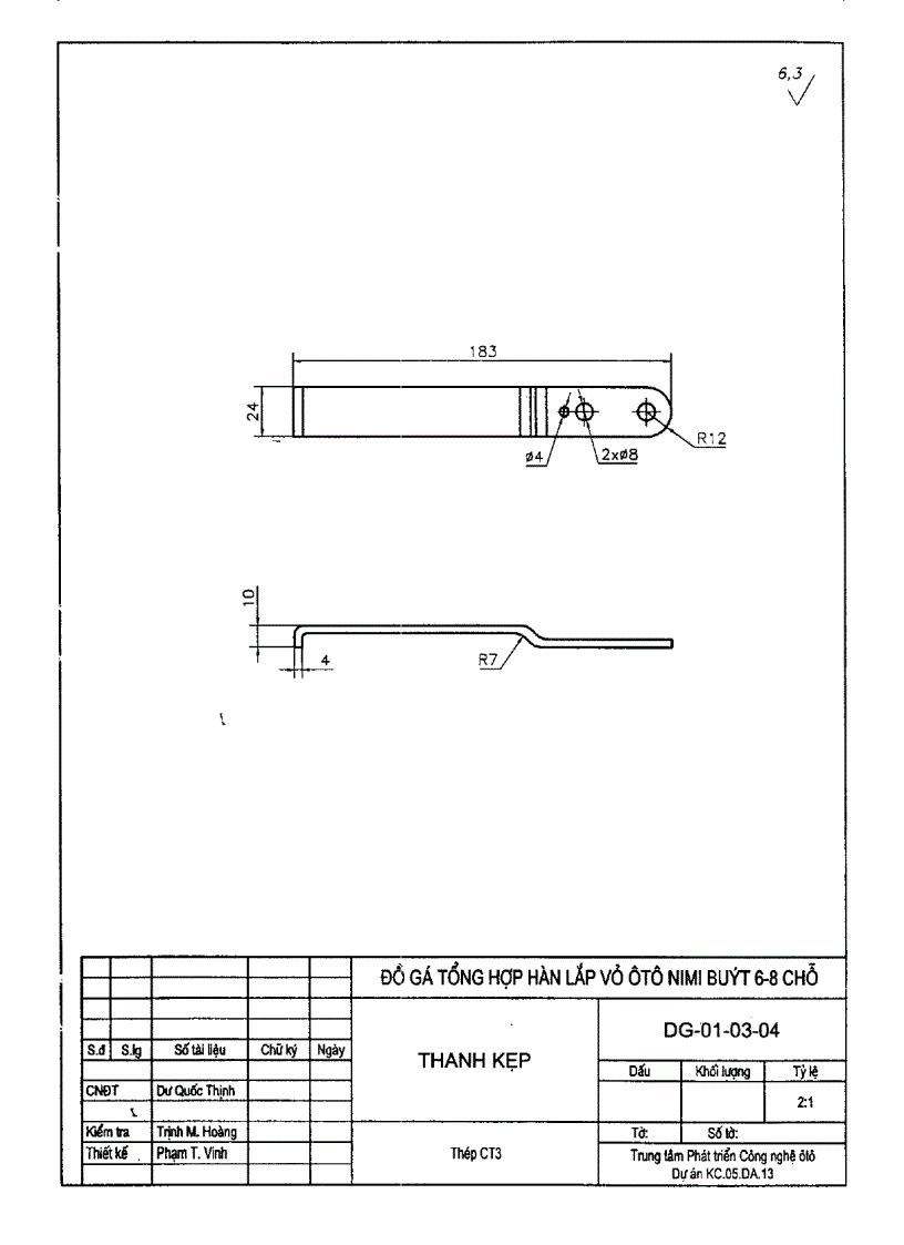 image for page Bản vẽ thiết kế chi tiết bộ đồ gá tổng hợp lắp ráp vỏ xe minibus 6 8 chổ ngồi