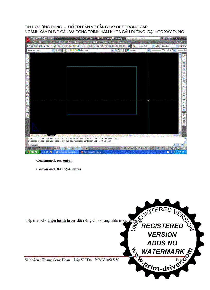 image for page Hướng dẫn bố trí bản vẽ layout trong autocad