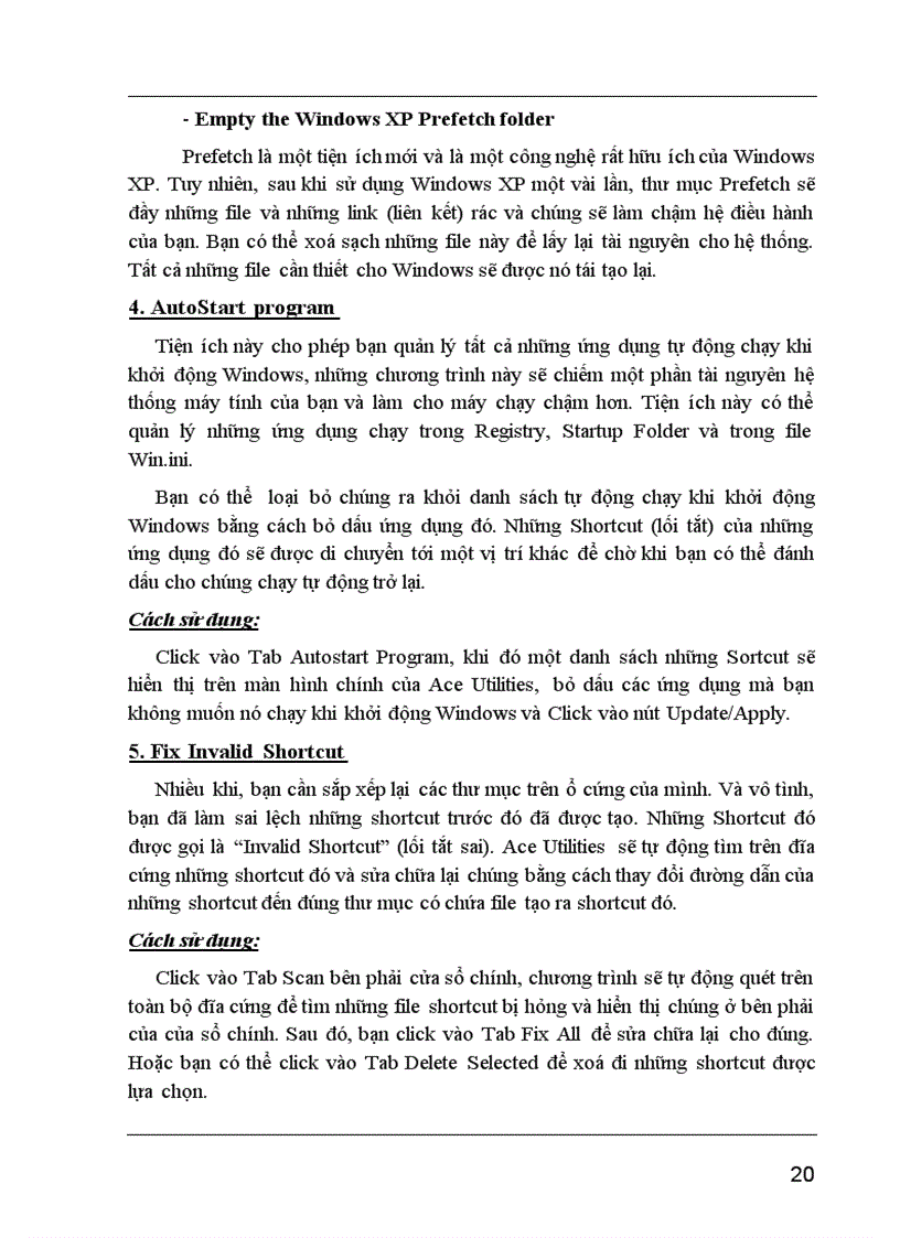 image for page Hướng dẫn khắc phục một số lỗi khởi động và tối ưu hóa máy tính