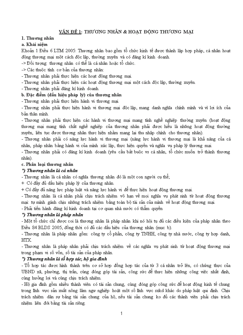 image for page Đề cương ôn tập Luật thương mại modul 1