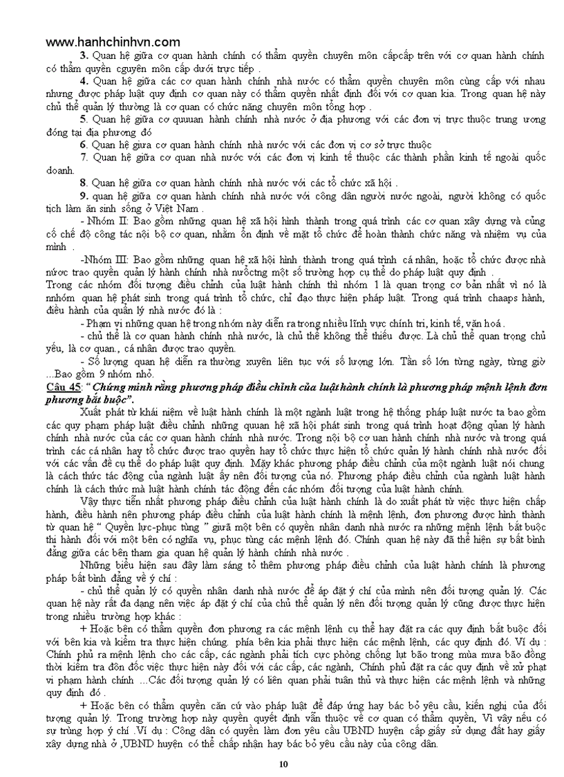 image for page Ngân hàng câu hỏi luật hành chính