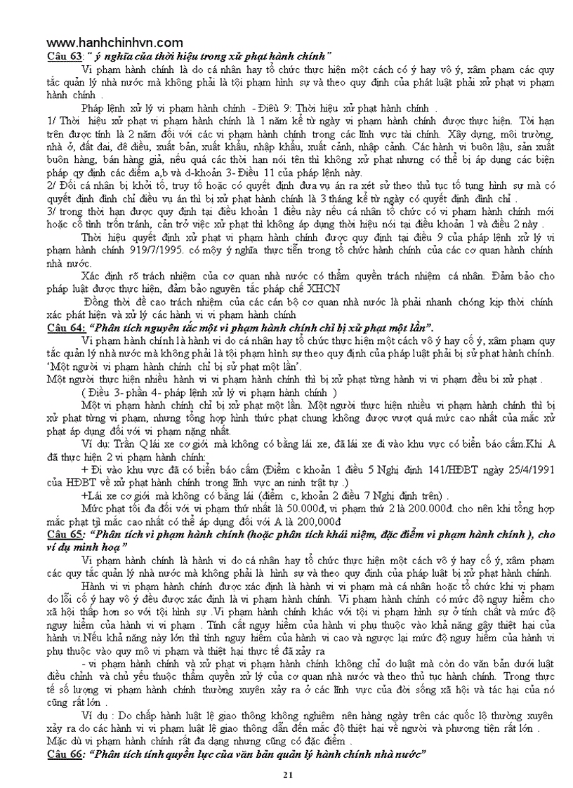 image for page Ngân hàng câu hỏi luật hành chính