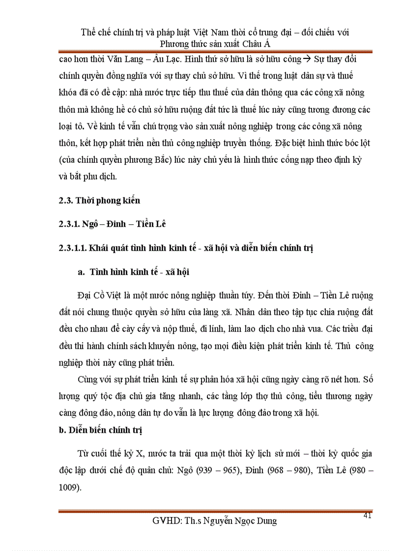 image for page Thể chế chính trị và pháp luật Việt Nam thời cổ trung đại đối chiếu với Phương thức sản xuất Chu