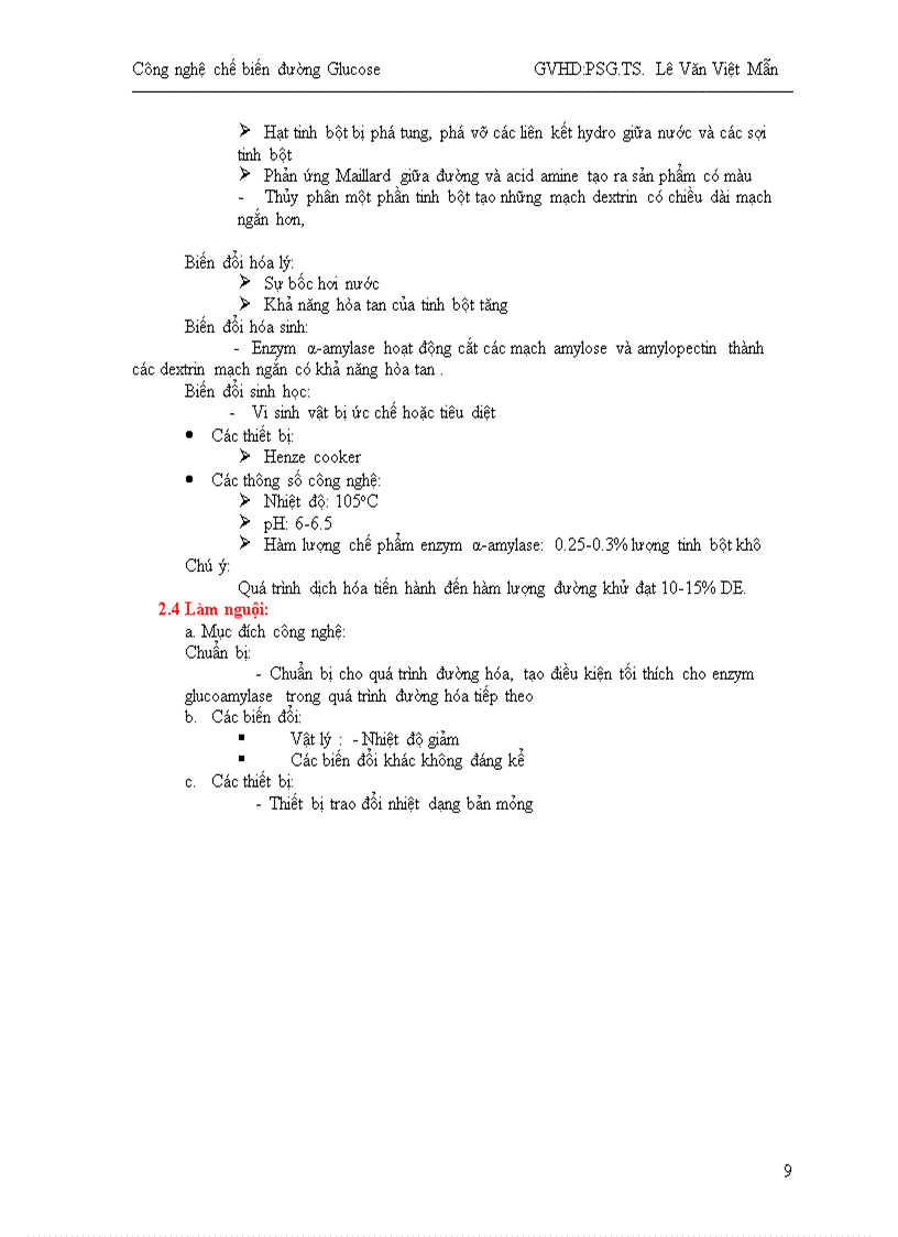 image for page Công nghệ chế biến đường Glucose