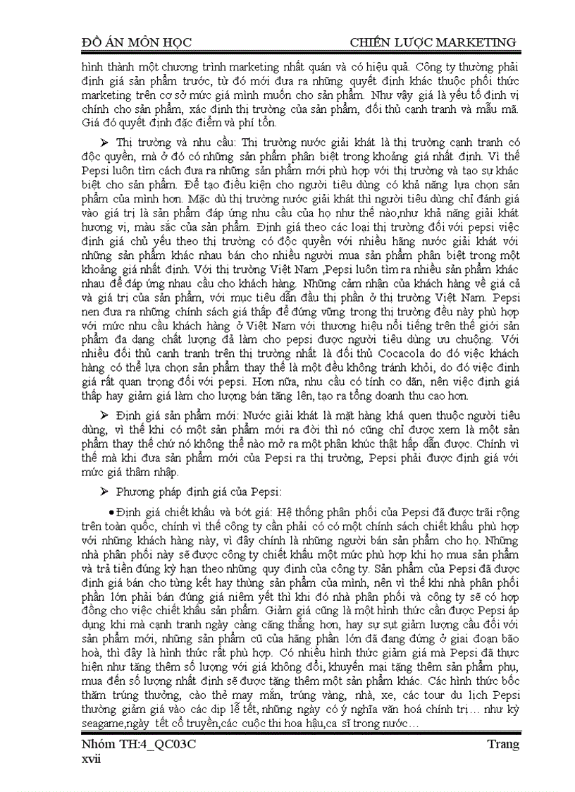 image for page Chiến lược marketing Xây dựng chiến lược Marketing cho công ty Pepsico Việt Nam