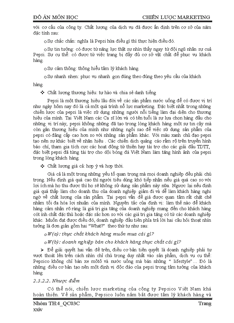 image for page Chiến lược marketing Xây dựng chiến lược Marketing cho công ty Pepsico Việt Nam