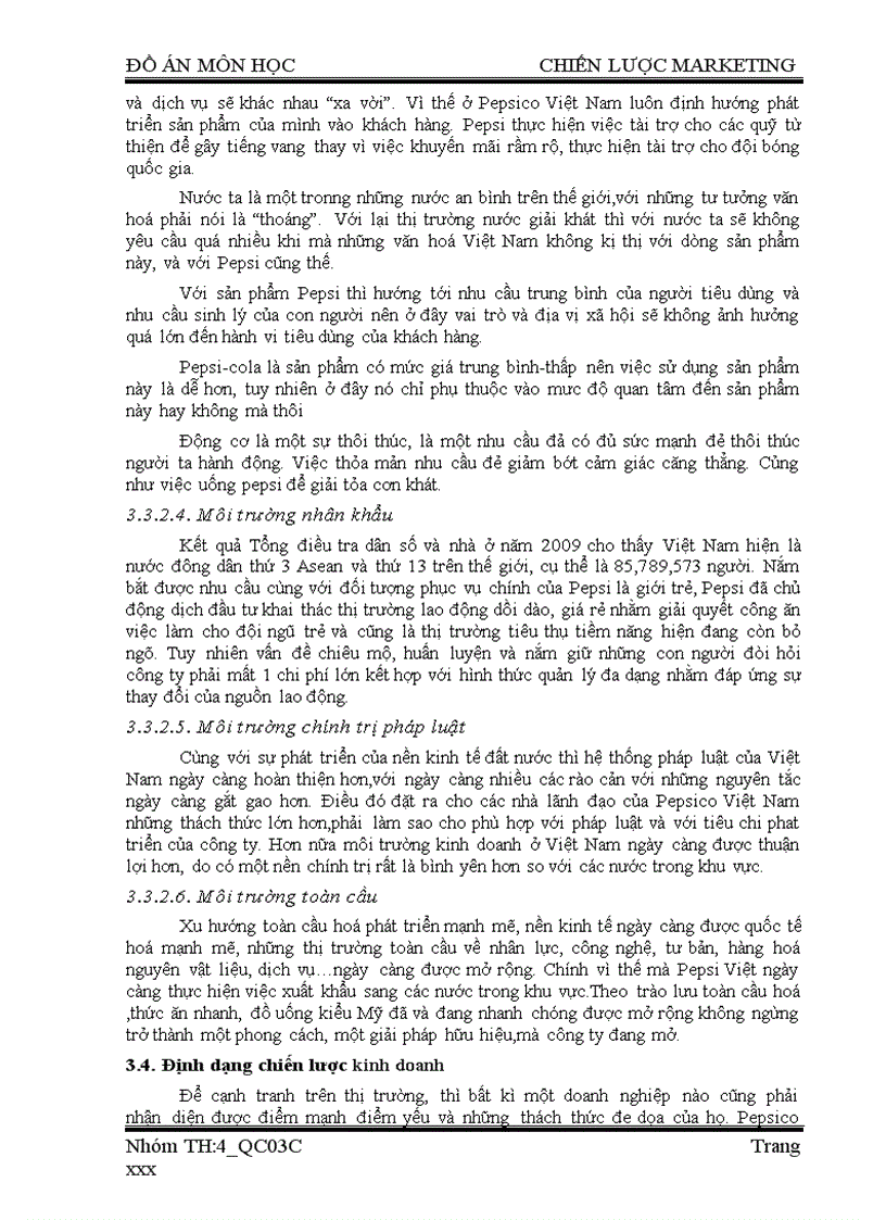 image for page Chiến lược marketing Xây dựng chiến lược Marketing cho công ty Pepsico Việt Nam