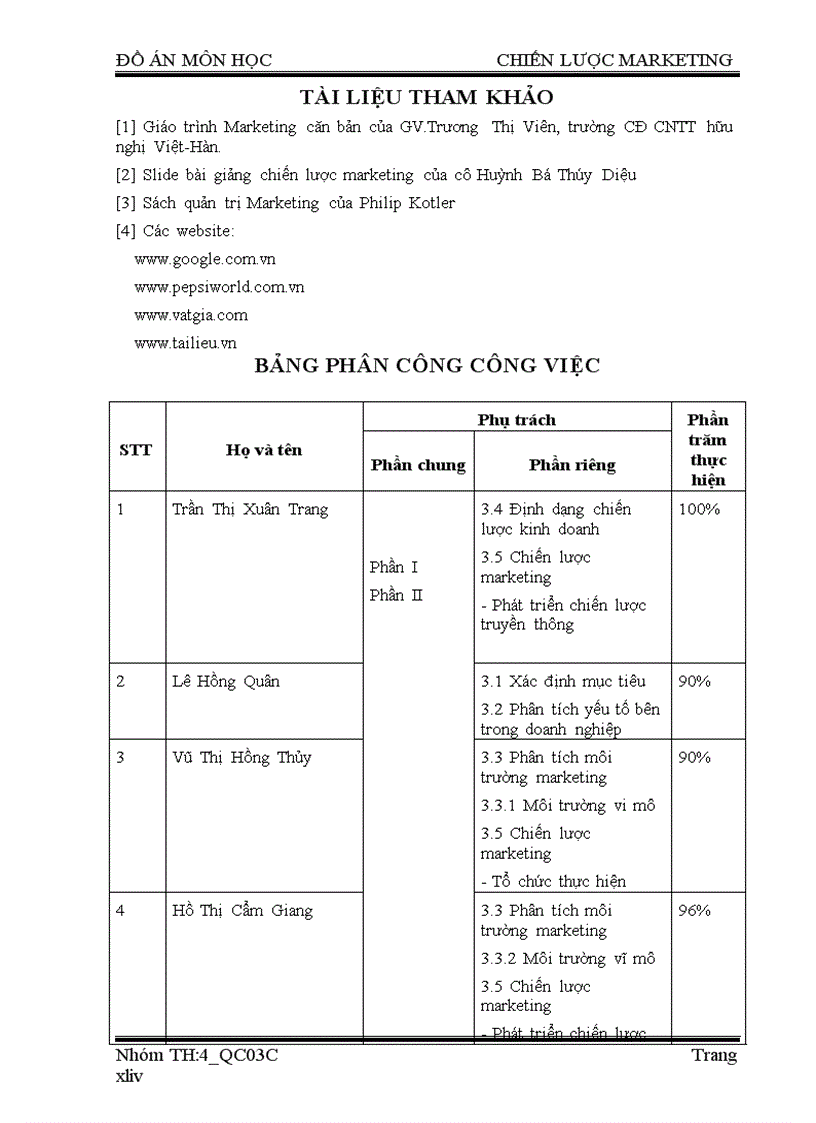 image for page Chiến lược marketing Xây dựng chiến lược Marketing cho công ty Pepsico Việt Nam