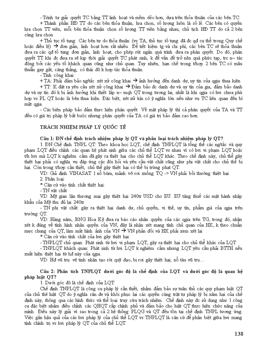 image for page Đề cương hỏi đáp môn công pháp quốc tế đại học luật năm 2012