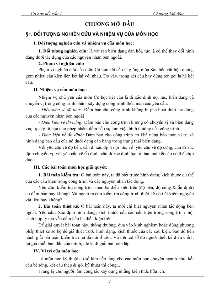 image for page Giáo trình cơ học kết cấu 1