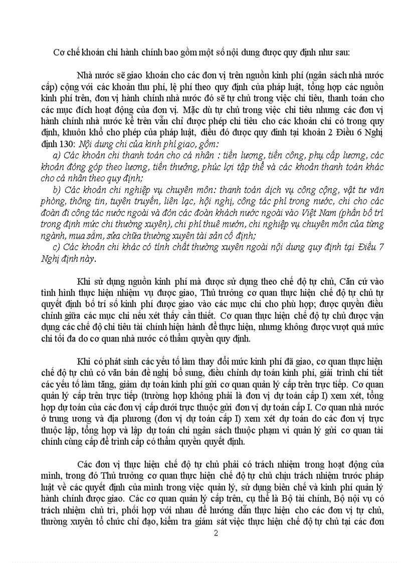 image for page Tiểu luận nhóm tháng luật tài chínhTìm hiểu nội dung của chế độ khoán chi hành chính và khả năng áp dụng phương thức này ở Việt Nam trong giai đoạn hiện nay