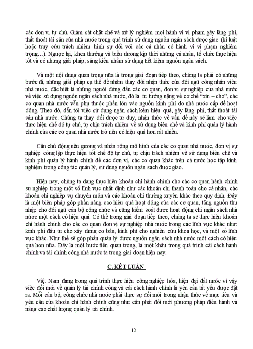 image for page Tiểu luận nhóm tháng luật tài chínhTìm hiểu nội dung của chế độ khoán chi hành chính và khả năng áp dụng phương thức này ở Việt Nam trong giai đoạn hiện nay