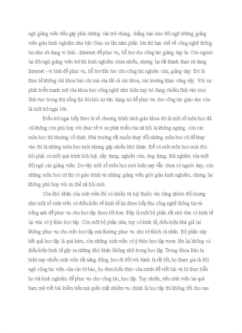 image for page Bài phỏng vấn về chương trình đào tạo báo chí trong vận hội mới