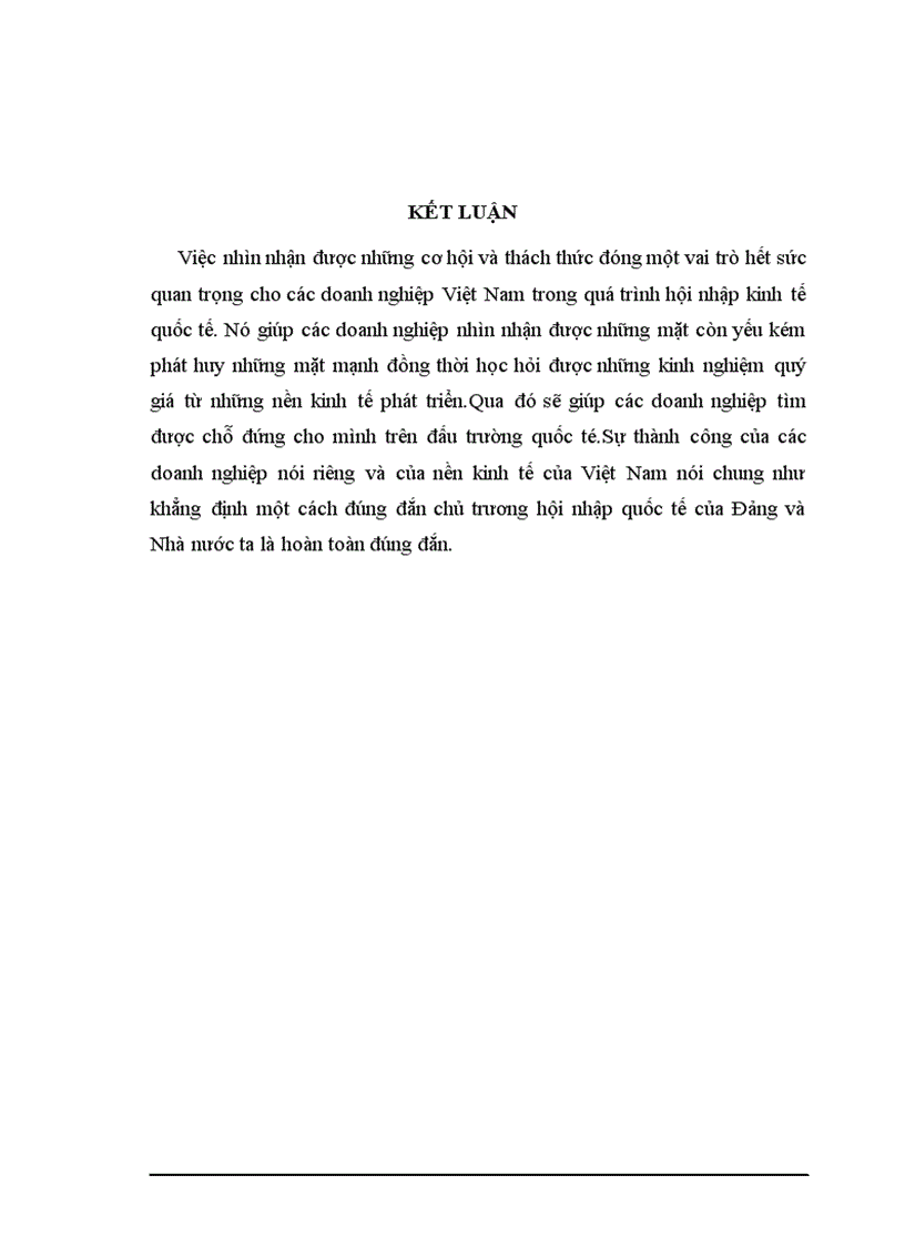 image for page Cơ hội và thách thức của các doanh nghiệp Việt Nam trong quá trình hội nhập kinh tế quốc tế hiện nay